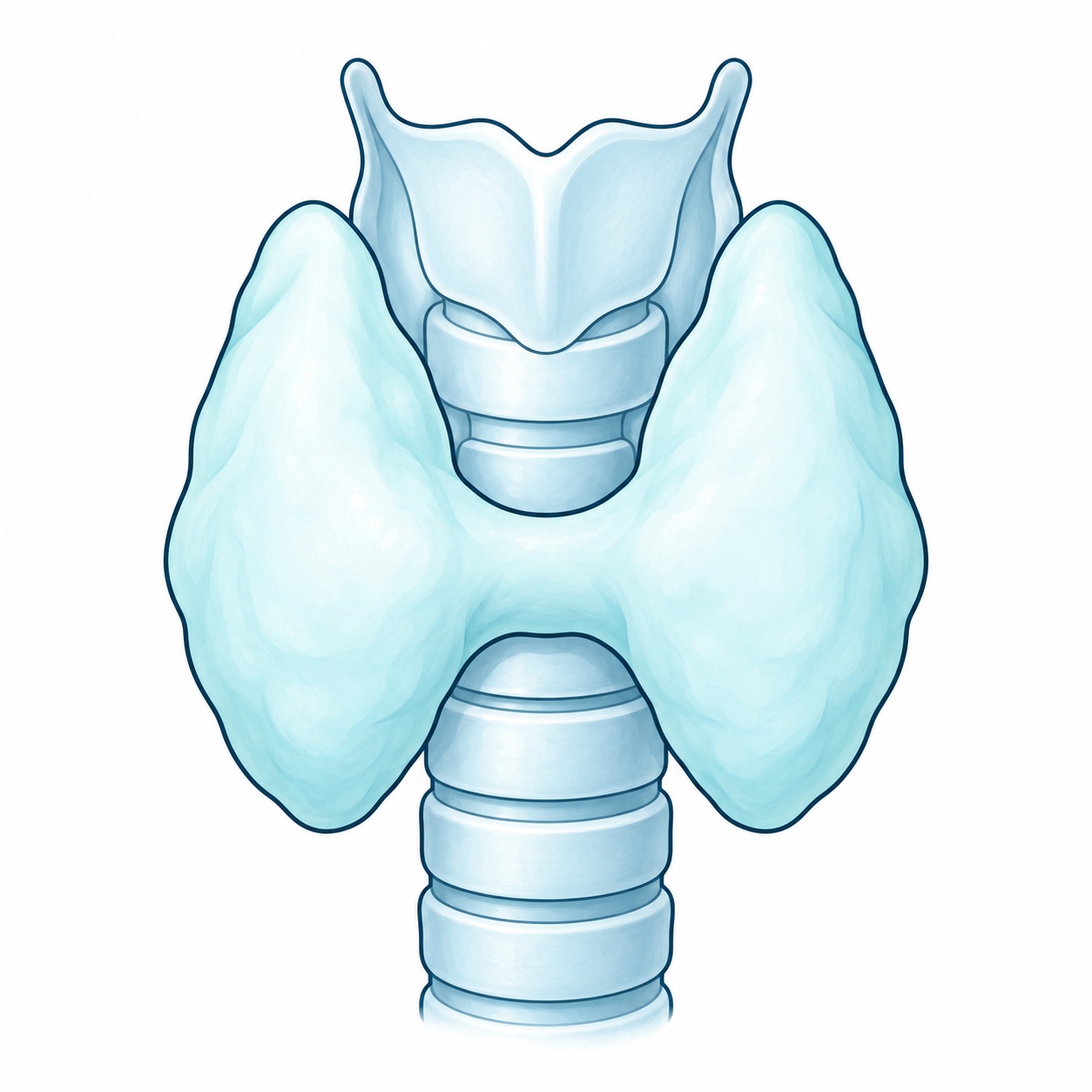 Esquema ilustrativo de Tiroides · Tiroidectomía