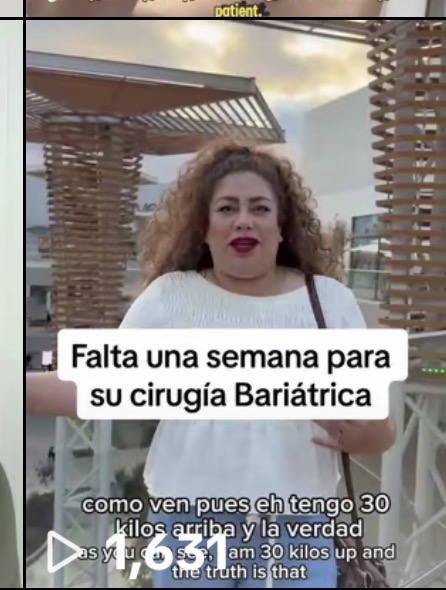 Portada del testimonio de una paciente en TikTok